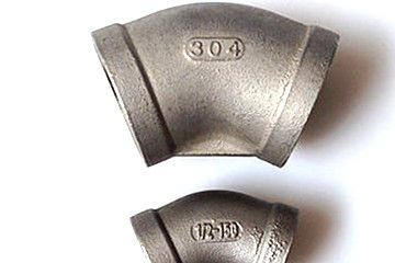 316L 4 थ्रेडेड एल्बो स्टेनलेस स्टील पाइप फिटिंग